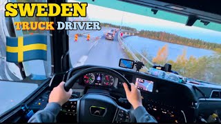 146 🇸🇪 Sweden Pov Truck Daily Routine Deliveries [upl. by Ennaer]