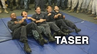 US Marines and Sailors Taser Training [upl. by Aziaf171]