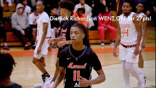 Dietrich Richardson GOES OFF for 27pts vs Urbana [upl. by Cavit245]