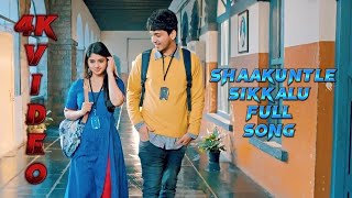 Naduve Antaravirali Movie shaakuntle sikkalu full song 4k video [upl. by Neelahs]