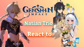 Natlan TrioTraveler amp Piamon react to part 1GCRV [upl. by Ulland]