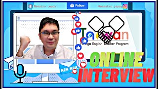 Teacher Online Interview II Public School English Teacher in Taiwan [upl. by Mozart602]