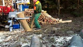 Holzspalter H20 Binderberger  Funkseilwinde [upl. by Cordie]