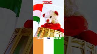 India Is Great  Funny Indian Independence Day Song in Hindi  FUNZOA TEDDY VIDEO [upl. by Katrina]