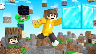 Touch The FALLING Diamond Block To WIN Minecraft [upl. by Hutchins]