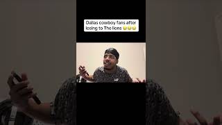 Dallas cowboy fans after losing to the lions😂😂… dallascowboys detroitlions comedy nfl [upl. by Den384]