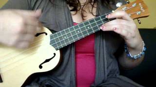 ukulele 5eme cours  Femme libérée [upl. by Oznofla708]