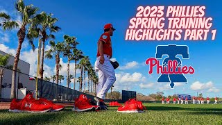 2023 PHILLIES SPRING TRAINING HIGHLIGHTS PART 1 PHILLIES MLB SPRINGTRAINING [upl. by Millburn]