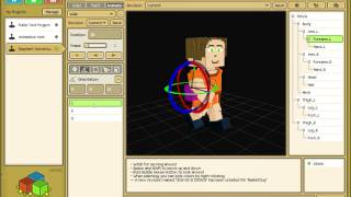 CraftStudio  Basic walk cycle animation test [upl. by Ahsimit]