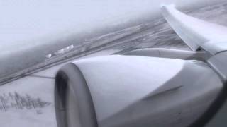 P3D V3  AA 777300ER Foggy Departure  Wing Engine Condensation [upl. by Neltiak]