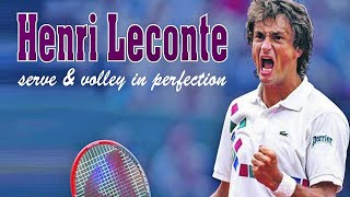 Henri Leconte 🇫🇷 Serve amp Volley in Perfection [upl. by Redfield]