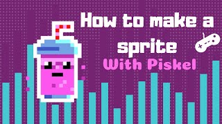 How to make a sprite Piskel Pixel Animation Tutorial [upl. by Brindell]