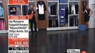 Joy Mangano Huggable Hangers Beyond Belief 100piece Ann [upl. by Reba860]