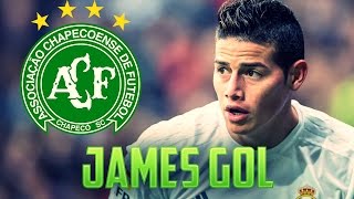 JAMES RODRIGUEZ DEDICA GOL A CHAPECOENSE [upl. by Paolo294]