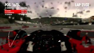 F1 2011 Rddev mod for 2010 75 Race  SpaFrancorchamps Jerome DAmbrosio  Virgin Racing [upl. by Scammon768]