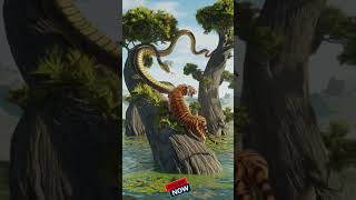 Tigers giant snakes fighting sorts tiger snake kingkong cat animals fighting ai [upl. by Foy]