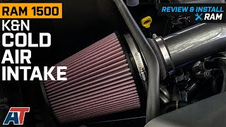 20192023 36L RAM 1500 KampN Series 77 High Flow Performance Cold Air Intake Review amp Install [upl. by Hakeber]