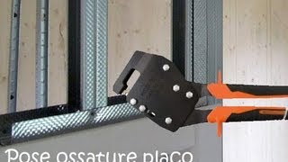 Pose placo ossature lay a frame for plasterboard part 1 [upl. by Gavrielle]