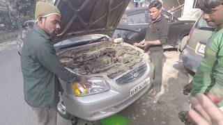 Car Service in 22 Minutes  Best car servicing by local market  Hyundai accent  car service [upl. by Georglana]