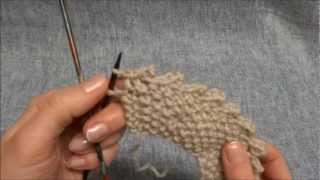 Picot Maschen abketten  Picot Cast off  Stricken lernen  Learn how to knit [upl. by Ilah658]