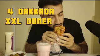 4 DAKİKADA XXL DÖNER YEMEK 😱 TÜRKÇE ASMR YEMEK asmr [upl. by Hgielrak]