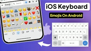 New iOS Keyboard  iOS Emojis On Android  iPhone Keyboard 2024  iOS 18 Emojis [upl. by Julianna]