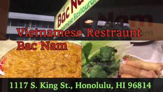 Hawaii Oahu Travel Guide Vietnamese Food restaurant Bac Nam  Waikiki Area [upl. by Ahtibbat]