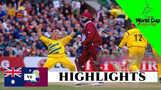 WEST INDIES VS AUSTRALIA  WORLD CUP  1999 highlights cricket worldcup [upl. by Adlev]