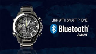 CASIO EDIFICE Bluetooth® SMART enabled EQB500 product video [upl. by Bithia]