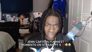 JENN CARTERS FUNNIEST MOMENTS ON STREAM PT 5 ‼️😭😭 [upl. by Alitta]