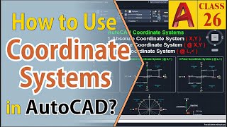 How to Use Coordinate Systems in AutoCAD l Class 26 UrduHindi [upl. by Aela]