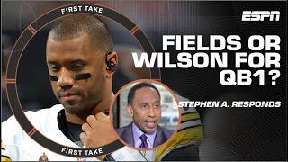 Stephen A WANTS TO SEE Russell Wilson in Week 2 Shannon Sharpe RESPONDS  First Take [upl. by Nosa]