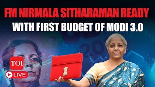 LIVE  Nirmala Sitharaman Meets President Presents Budget Murmu Offers DahiCheeni To FM [upl. by Latimore]