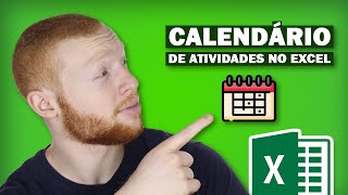 Criando um CALENDÁRIO de ATIVIDADES Automático no Excel [upl. by Janus371]