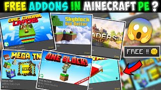 How To Get Free Addons in Marketplace Minecraft PE  BE [upl. by Korb]