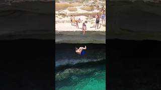 🔥WATCH Craziest Cliff Jump Ever Seen [upl. by Atsahs]