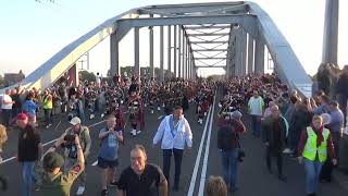 Massed Pipes amp Drums over the John Frost Bridge 80 year Market Garden [upl. by Parrie]