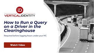 FMCSA Clearinghouse  How to Run a Full Query on a New Driver for your MC 2020 [upl. by Subocaj]