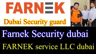 Farnek Security dubai  farnek service dubai  farnek LLC [upl. by Lubba331]