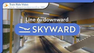 Minecraft Metro Full Ride  NR Line 6A  Skyward Line  downward Season 4 Episode 2 [upl. by Esyli]