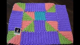 10 Stitch Crochet Blanket Part VII Middle Sections [upl. by Nwahsaj330]