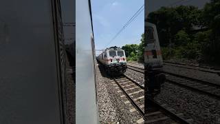 Dangerous Speed Intercity Express Meet Local Train shorts viral [upl. by Mackey]