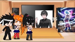 yandere simulator react to Taro as goku GACHA CLUB [upl. by Llednohs]