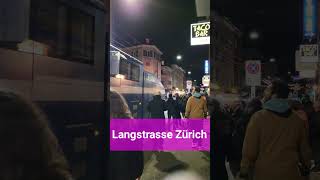 Wasserwerfer Einsatz an der Langstrasse Zürich Stadt Zürich Schweiz 2023  shorts [upl. by Annai379]