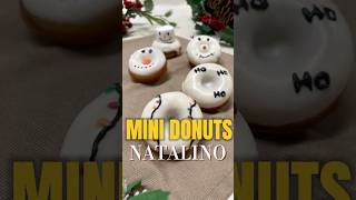 Mini DONUTS NATALINO natal ceiadenatal merrychristmas sobremesanatalina papainoel minidonuts [upl. by Acinahs]