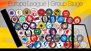 Football Clubs Marble Race Beat the Keeper  UEFA Europa League 20202021 [upl. by Darsie]