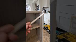 How to fix a fitted Kitchen End Panel to your cabinet without unsightly screw heads showing [upl. by Chaudoin]