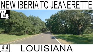 New Iberia to Jeanerette Louisiana Highway 87 [upl. by Aitnuahs]