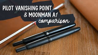 Pilot Vanishing Point Capless and Majohn A1 Moonman Comparison [upl. by Ydroj]