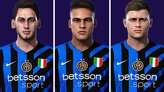 INTER DE MILÃO  PES 21  Elenco Atualizado  20242025 [upl. by Miehar]